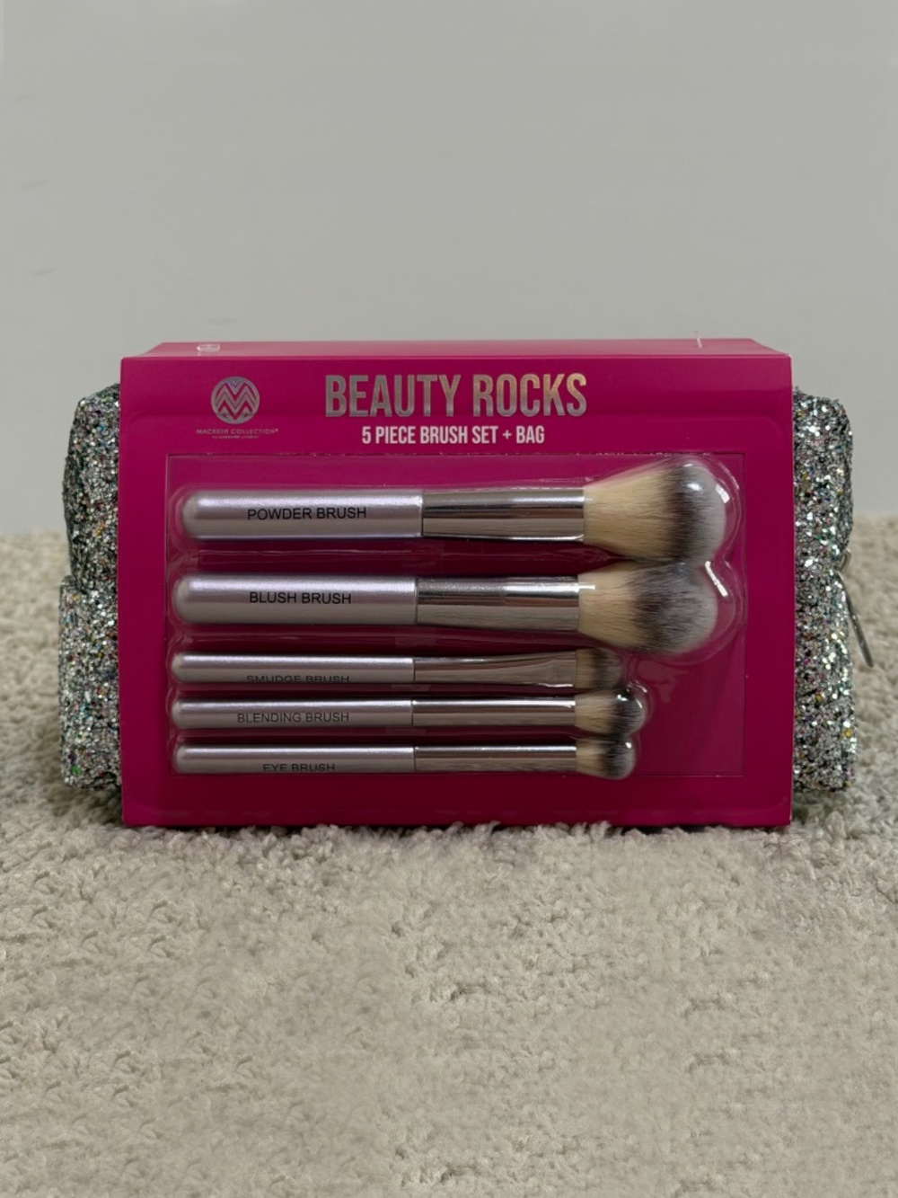 Makeup Case and Brush Set